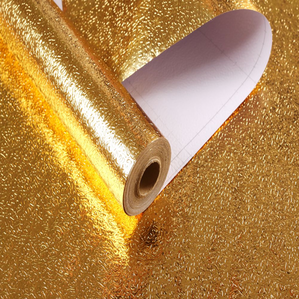 Silver gold aluminum foil sticker wallpaper gold stickers decor film