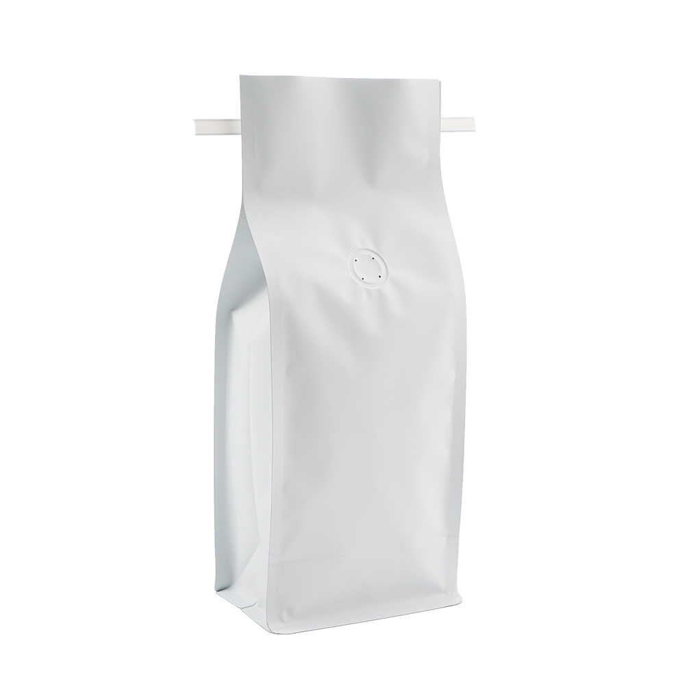 Flat Bottom Coffee Bags with Tin tie