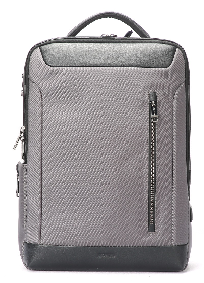 BOPAI Waterproof nylon USB rechargeable gray Backpack