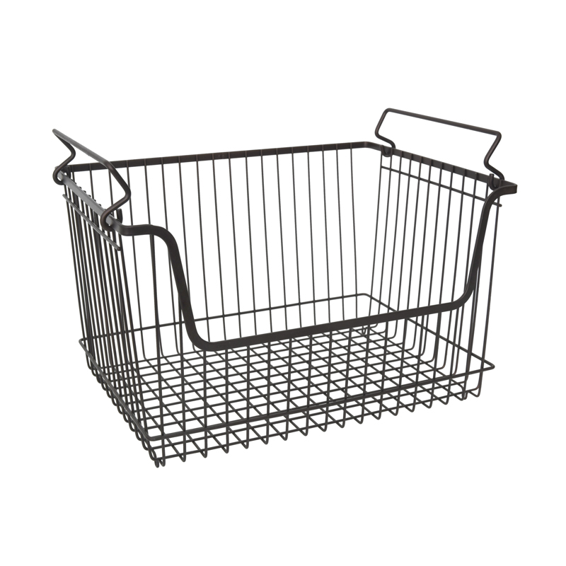 Stackable storage basket