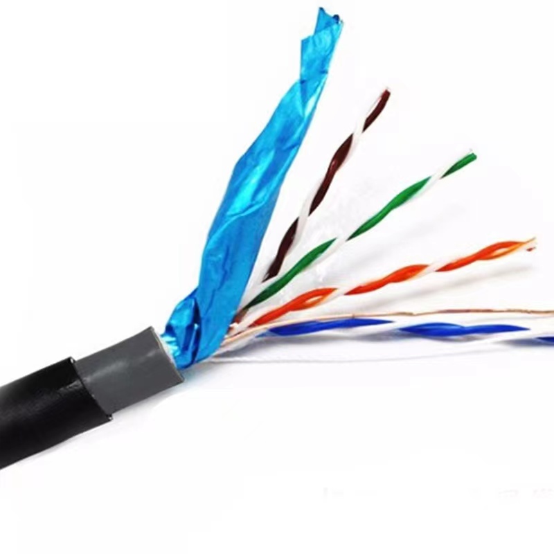 High quality outdoor Cat5e FTP ethernet cable cctv camera cable