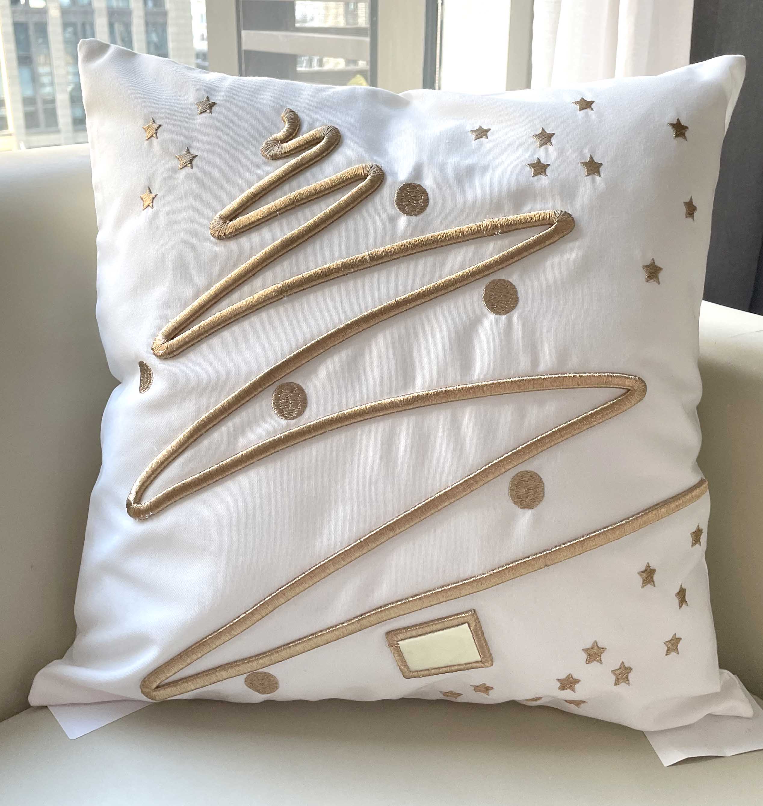 embroidery cushion