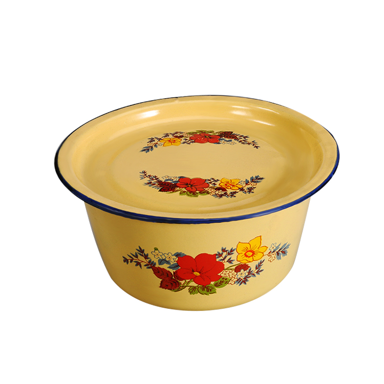 Promotion of high quality decorative enamel finger bowl enamel bowl