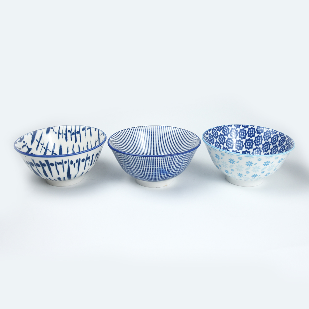 7inch Porcelain Bowl With Pad Printing On Both Side