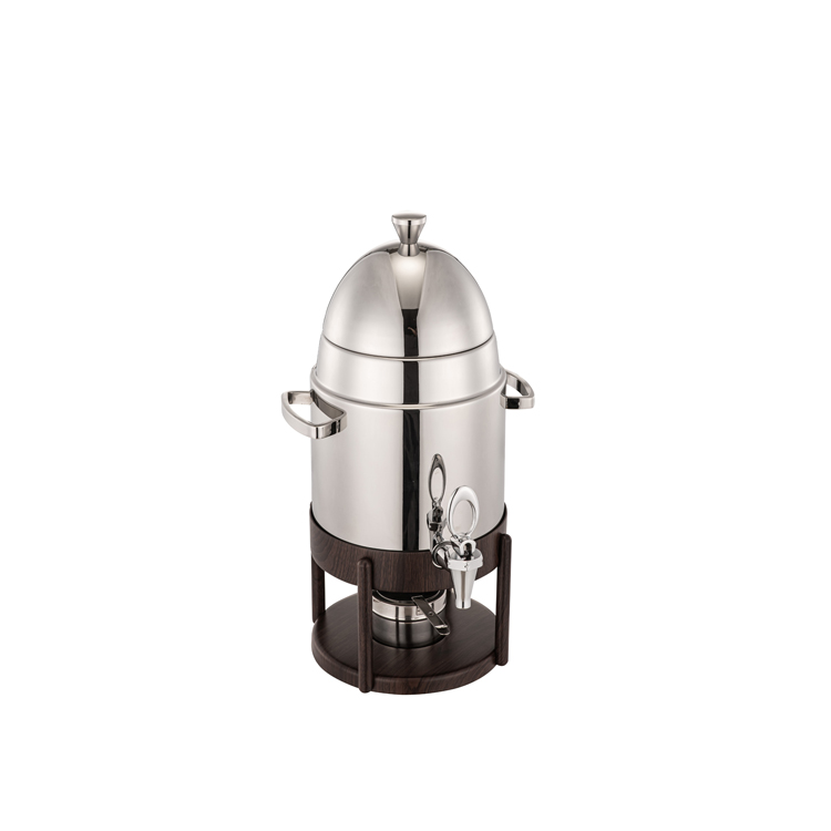 S/S Coffee Urn W/Wood Grain Stand