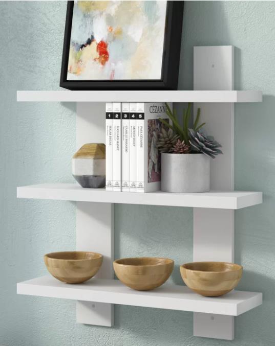 3-Tier Shelf Rack / Modern Wall Shelf