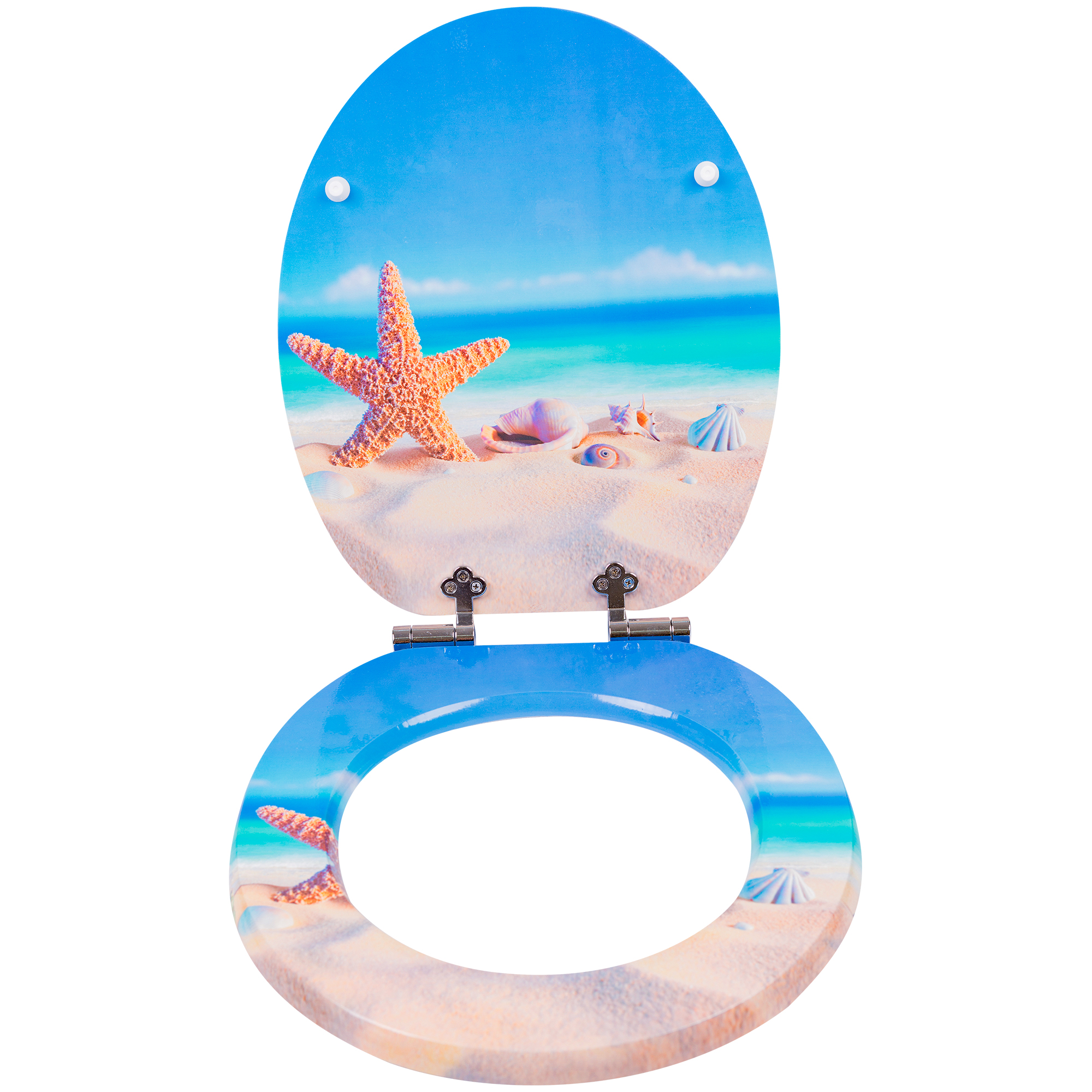 Beach and Sea Star WC Toilet Seat Sign for Toilet Lid Deska Sedesowa