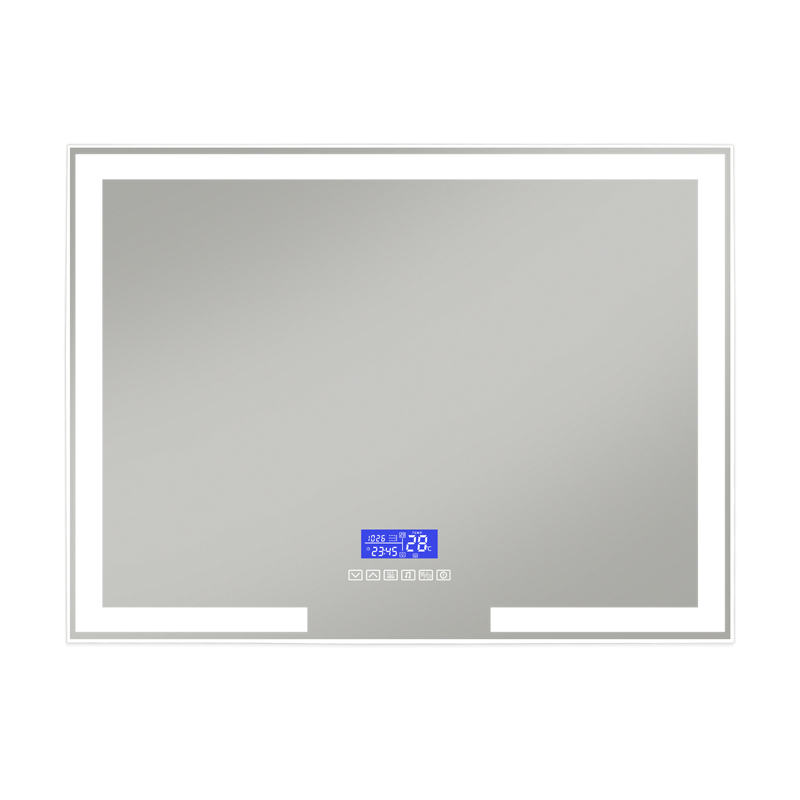 DP314A Modern Decor French Framed LED Lighted Bathroom Mirror With Touch Sensor