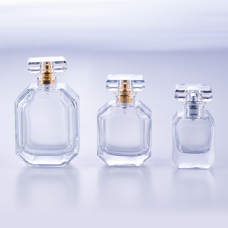30ml 50ml 100ml oblique shoulder perfume glass bottle