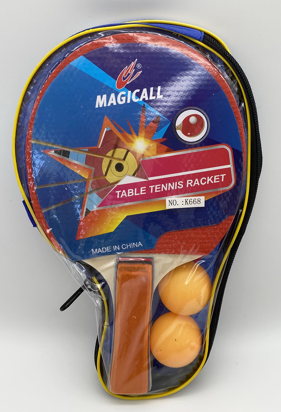 8MM single wall Badminton racket with 2 ball