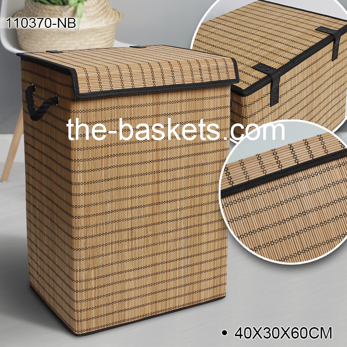 0-Bamboo laundry basket