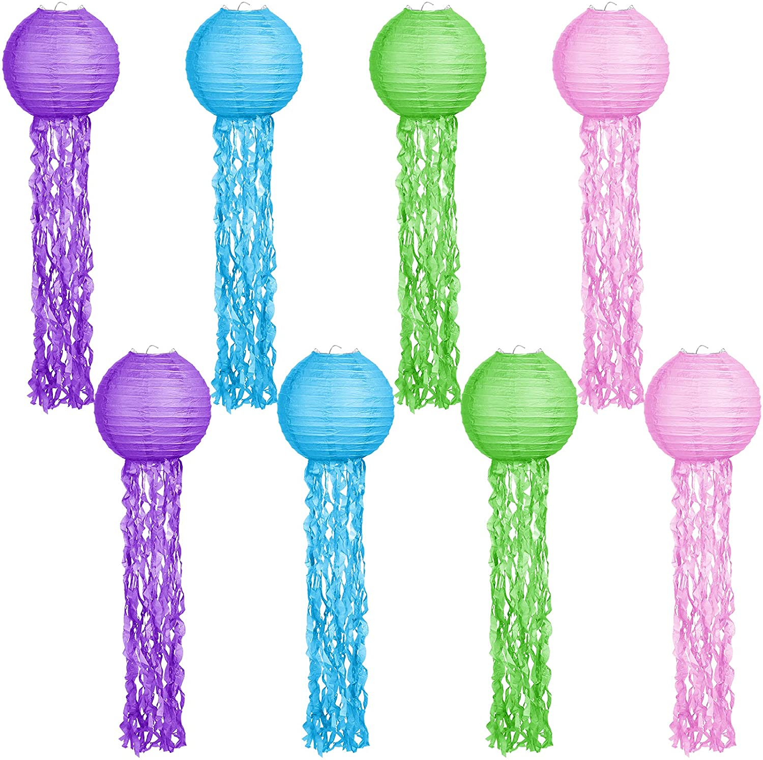 solid color hanging decoration hanging jellyfish paper lanterns