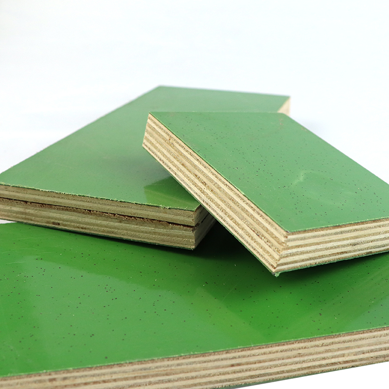 Green film faced plywood for construction