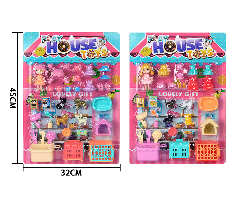 Change clothes girl + pet sets