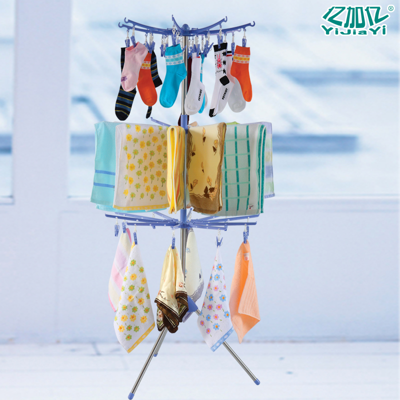 Foldable towel rack shock rack