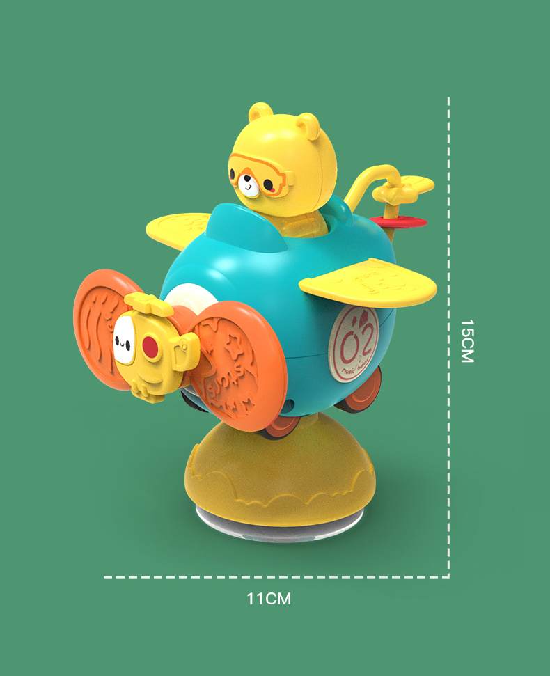 Sucking disc toy(bear plane)