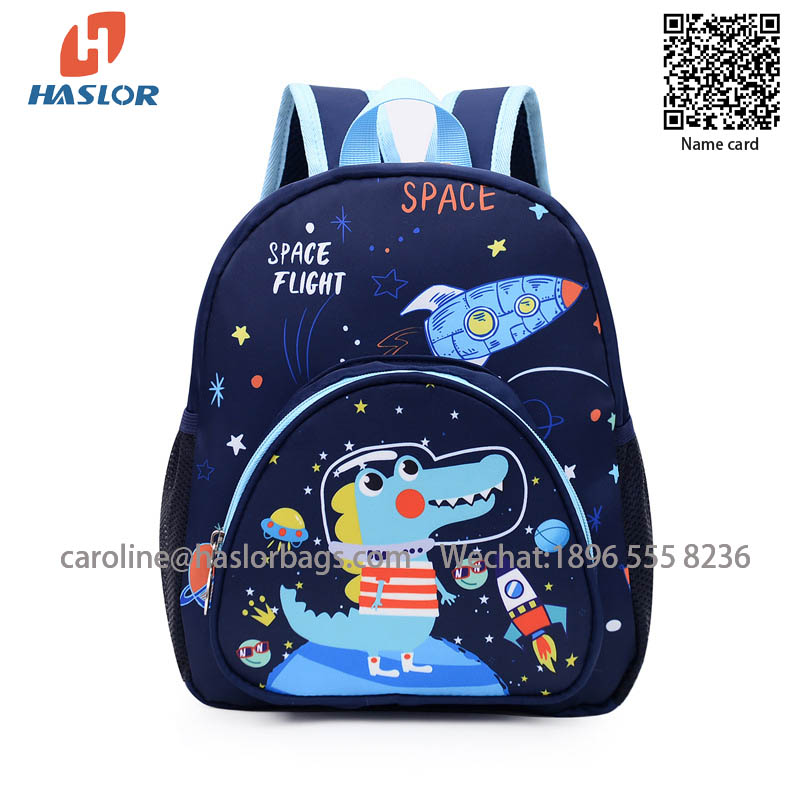 2022 New Cartoon Lovely Kindergarten unicorn dinosaur school bag backpack with printing for 6-8 year