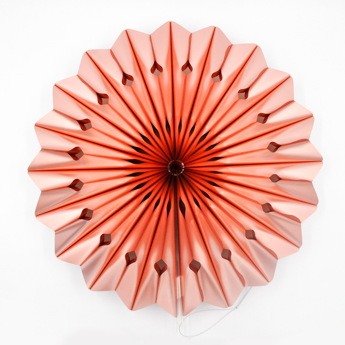 Hanging hollow paper fan for interior decoration
