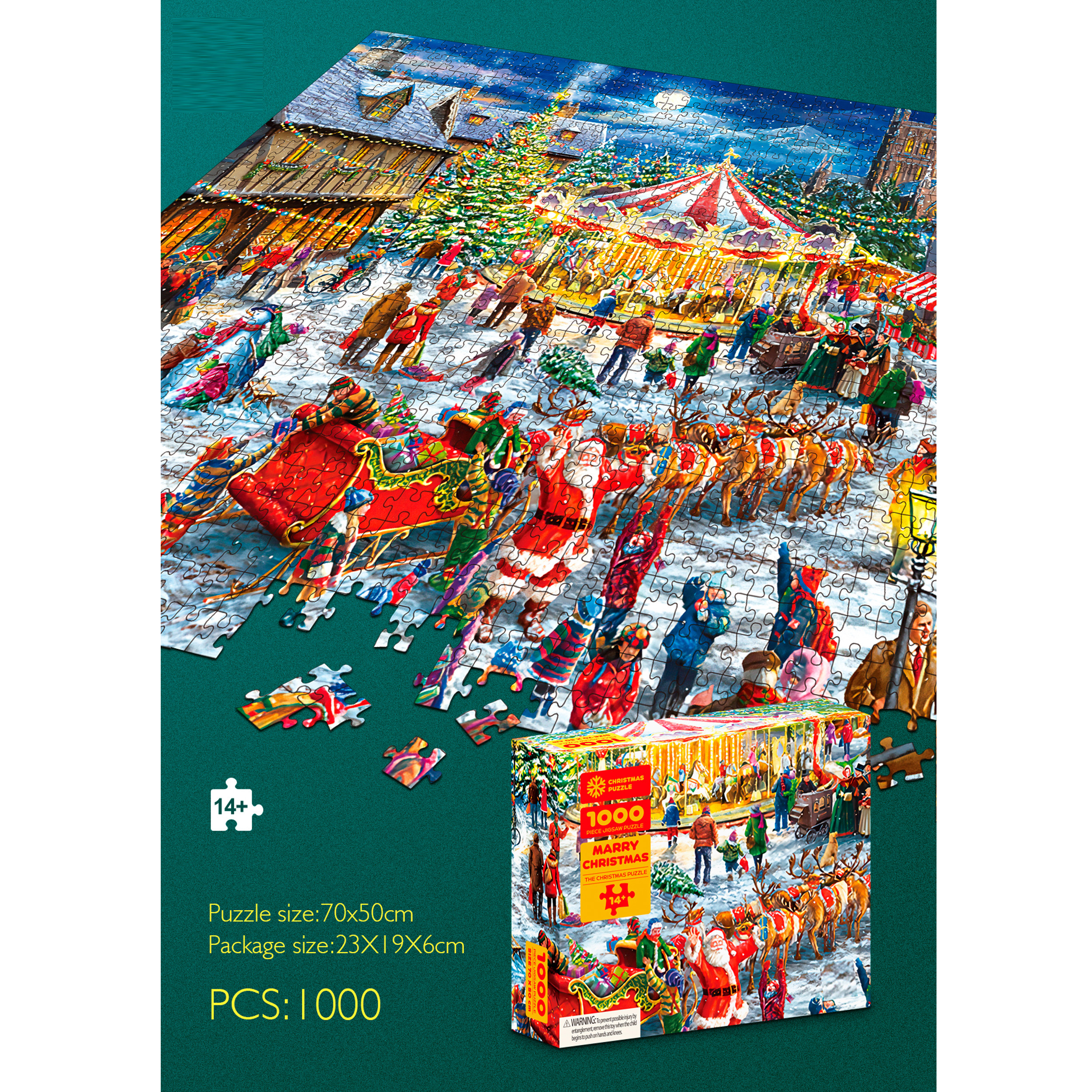 Christmas jigsaw puzzle 1000pcs