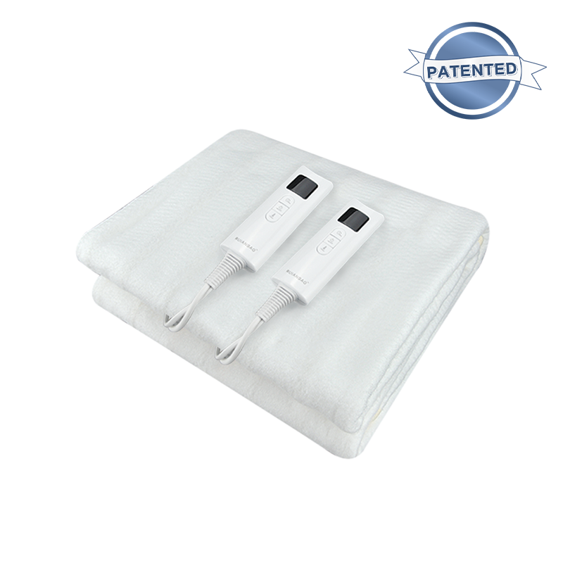 Electric Blanket double size, 7Heat Levels and Up-to-12-Hours Auto-Off Timer & LED Display, Washable