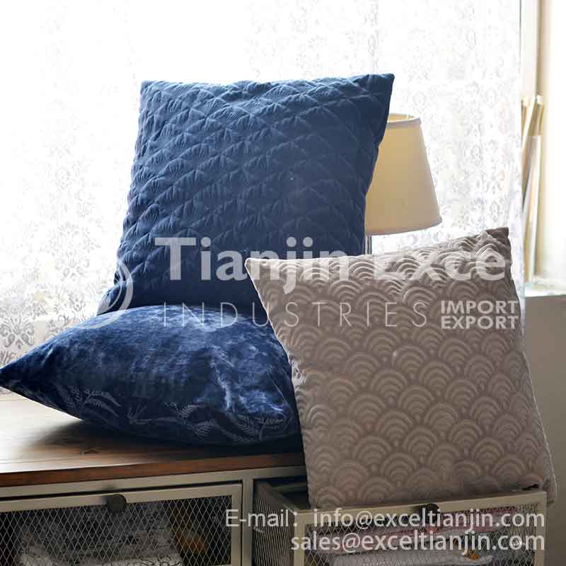 00000AA1-34 cushion - velvet, corduroy, embroidery, quilted, pressed, embossed, jacquard,