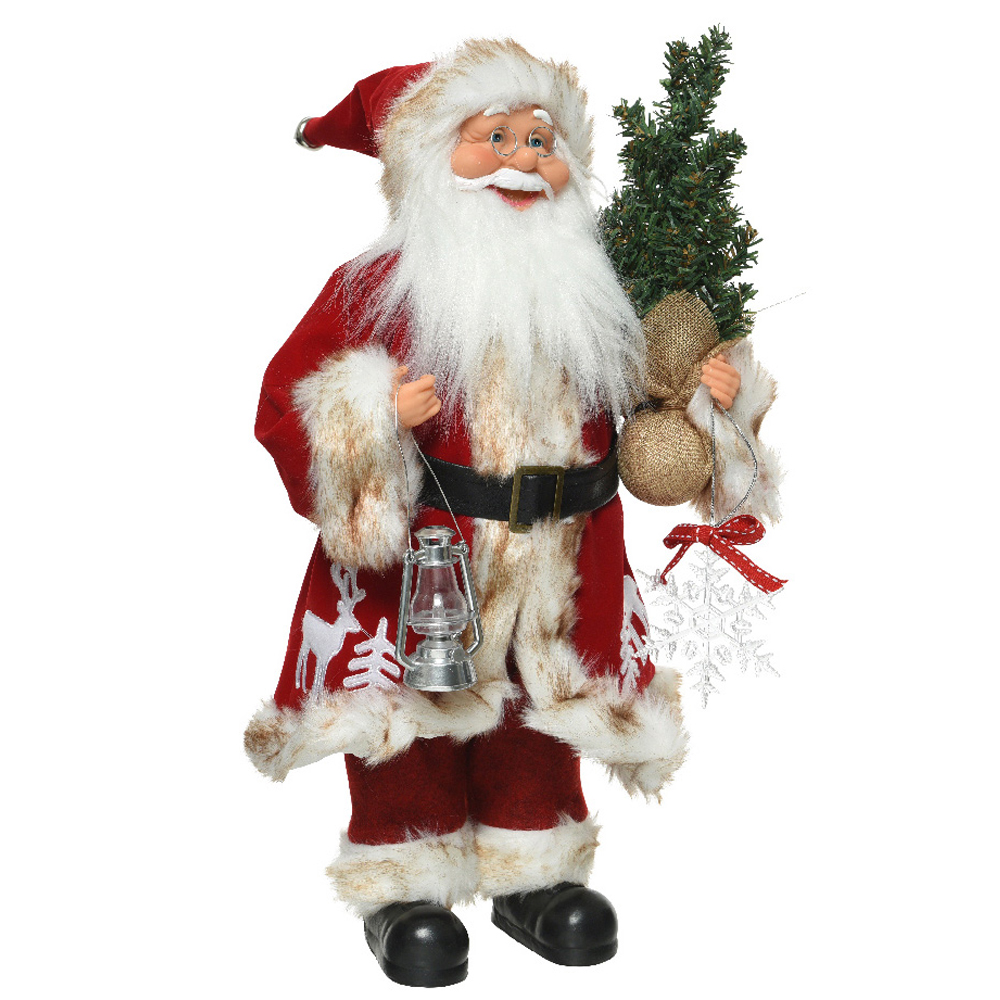 60cm latest Decoration Santa Claus holding Christmas tree oil lamp