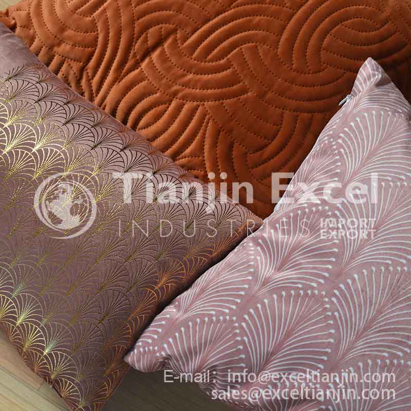 00000AA1-36 cushion - printed, metallic printed, pressed, embossed