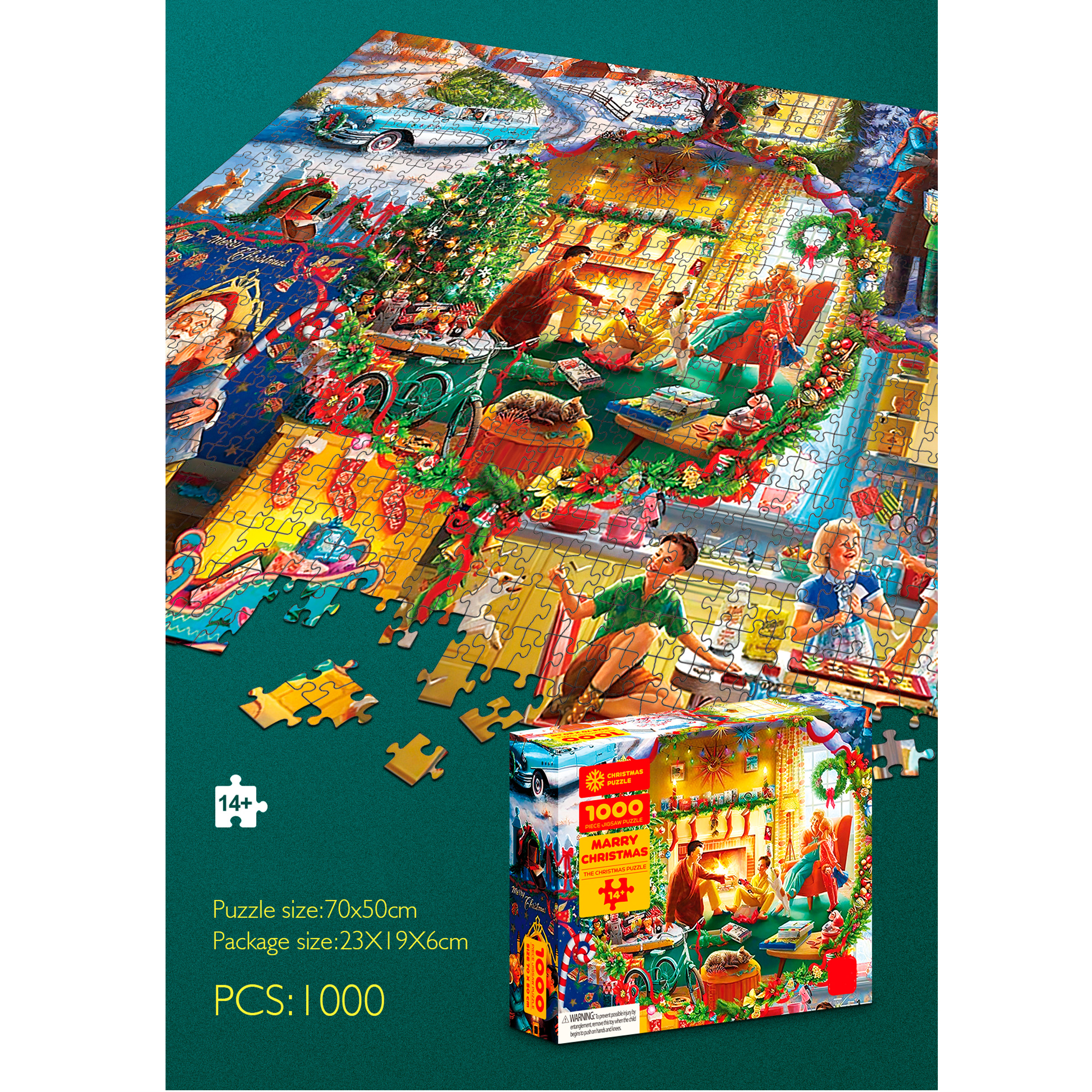 Christmas jigsaw puzzle 1000pcs