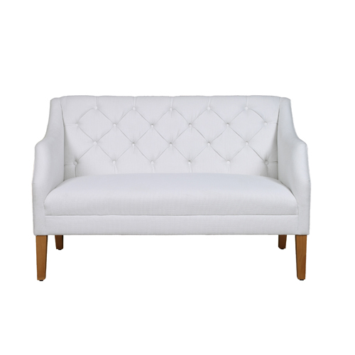 simple classic tufted two seats sofa loveseat