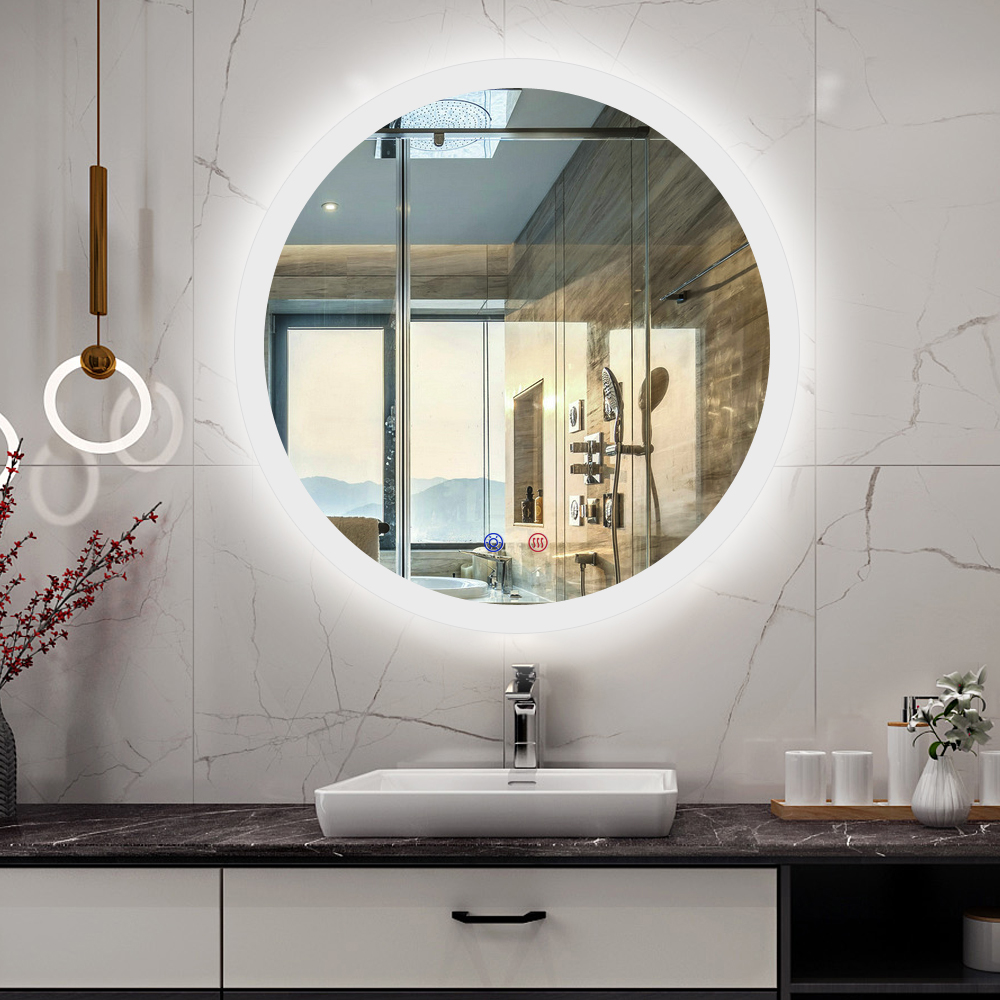 Customized Hotel Modern Washroom Bathroom Led Makeup Mirror