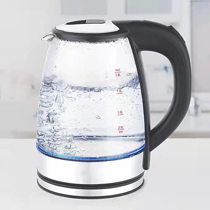 Home Kitchen Appliance Stainless Steel Heating Plate Borosilicate Glass Body Coffee Water