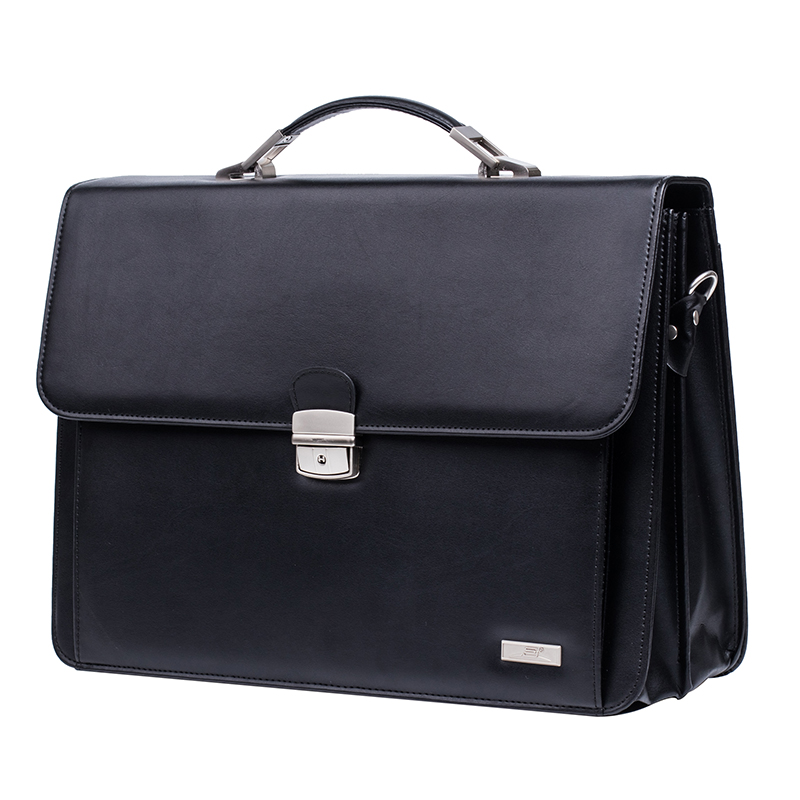 Hot selling men business card holder laptop bag pu leather messenger briefcase