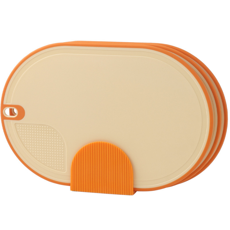 Wholesale price 3-Piece Straw Cutting Board KItchen Wheat Fiber Chopping Board Set with Stand