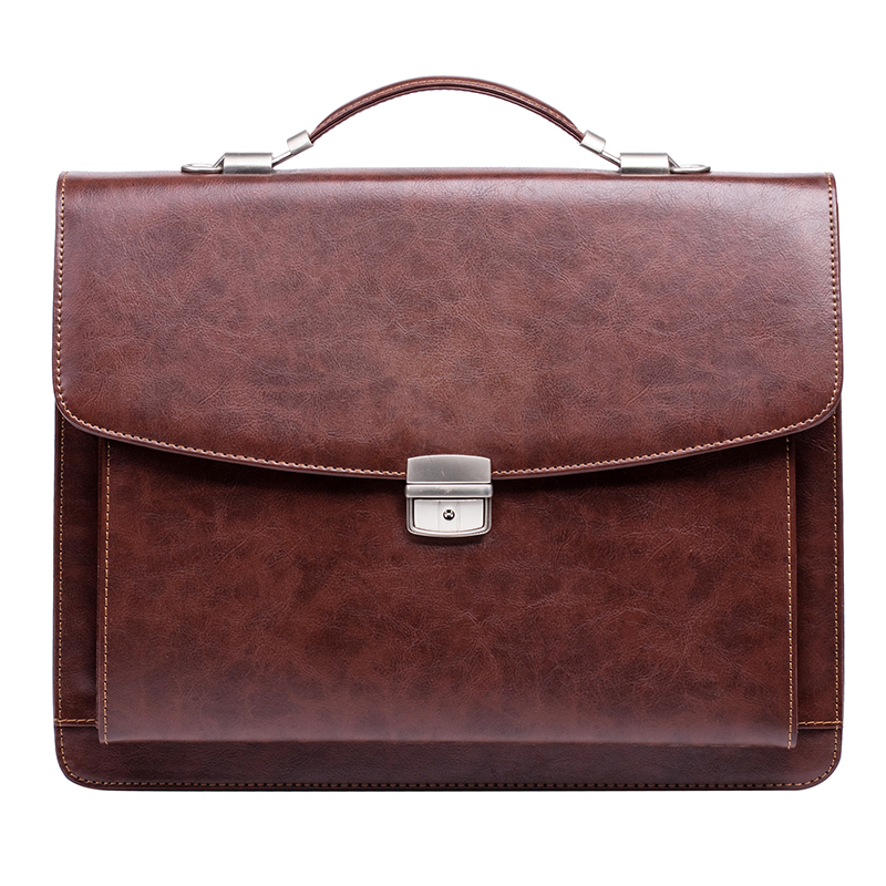 Hot sale leather briefcase custom color mens leather briefcase