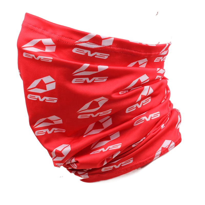 Neck gaiter with 4-way stretchy polyester spandex sublimation print dry fit UPF50