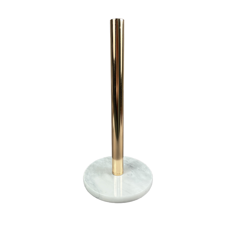 Paper towel holder with marble base