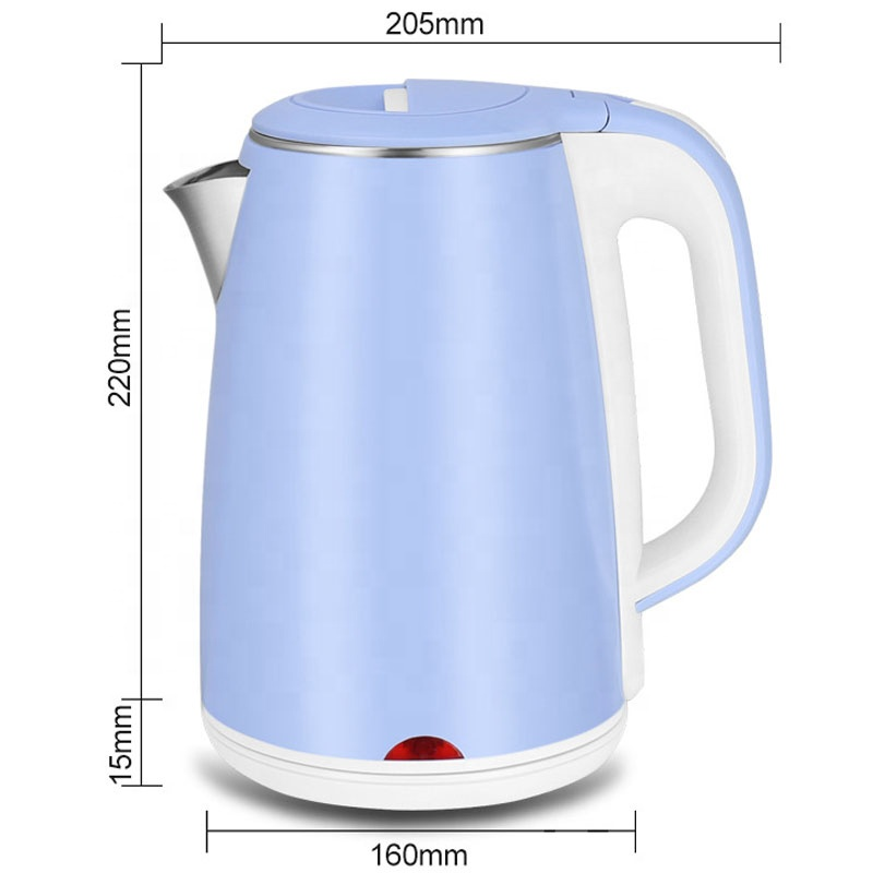 2.3L double layer heat resistant edible PP stainless steel electric kettle