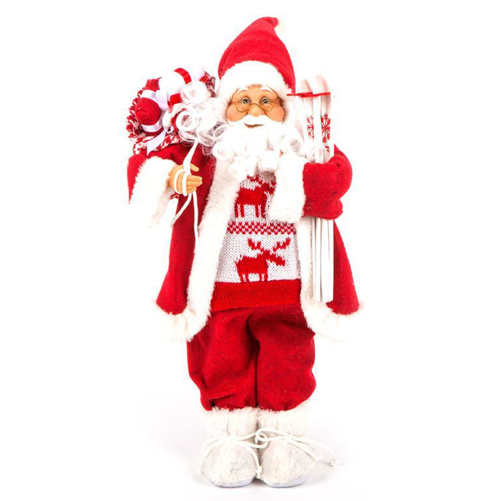 45cm latest christmas decoration red santa claus gift bag ornament for home