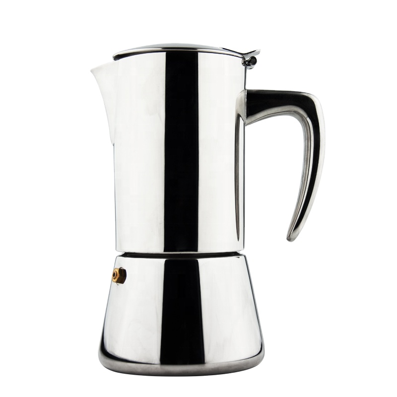 Best Quality Household Stainless Steel Espresso Maker Machine Stovetop Coffee Maker Moka Pot 6-Cup