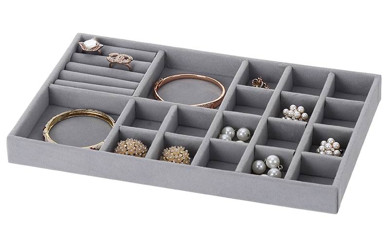 19-Compartment Jewelry Tray