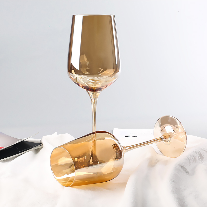 Glass goblet,ion plating