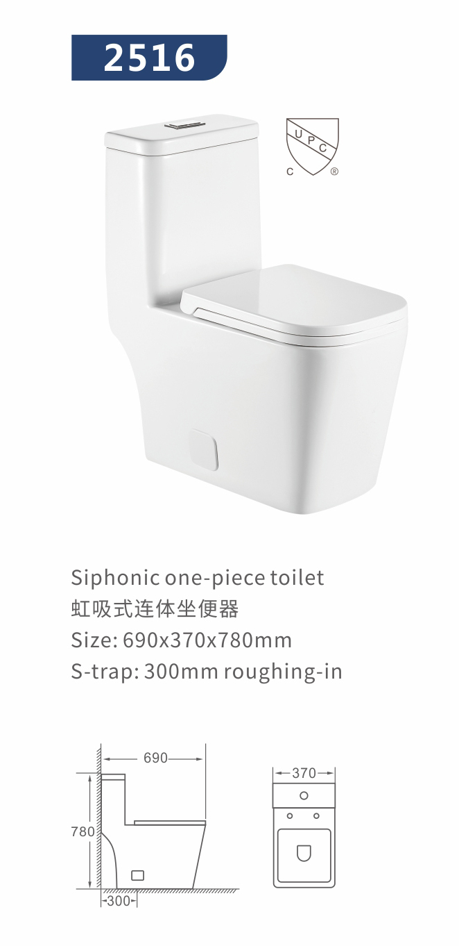 American Sanitary Ware Luxury Siphonic One Piece Bathroom Toilet
