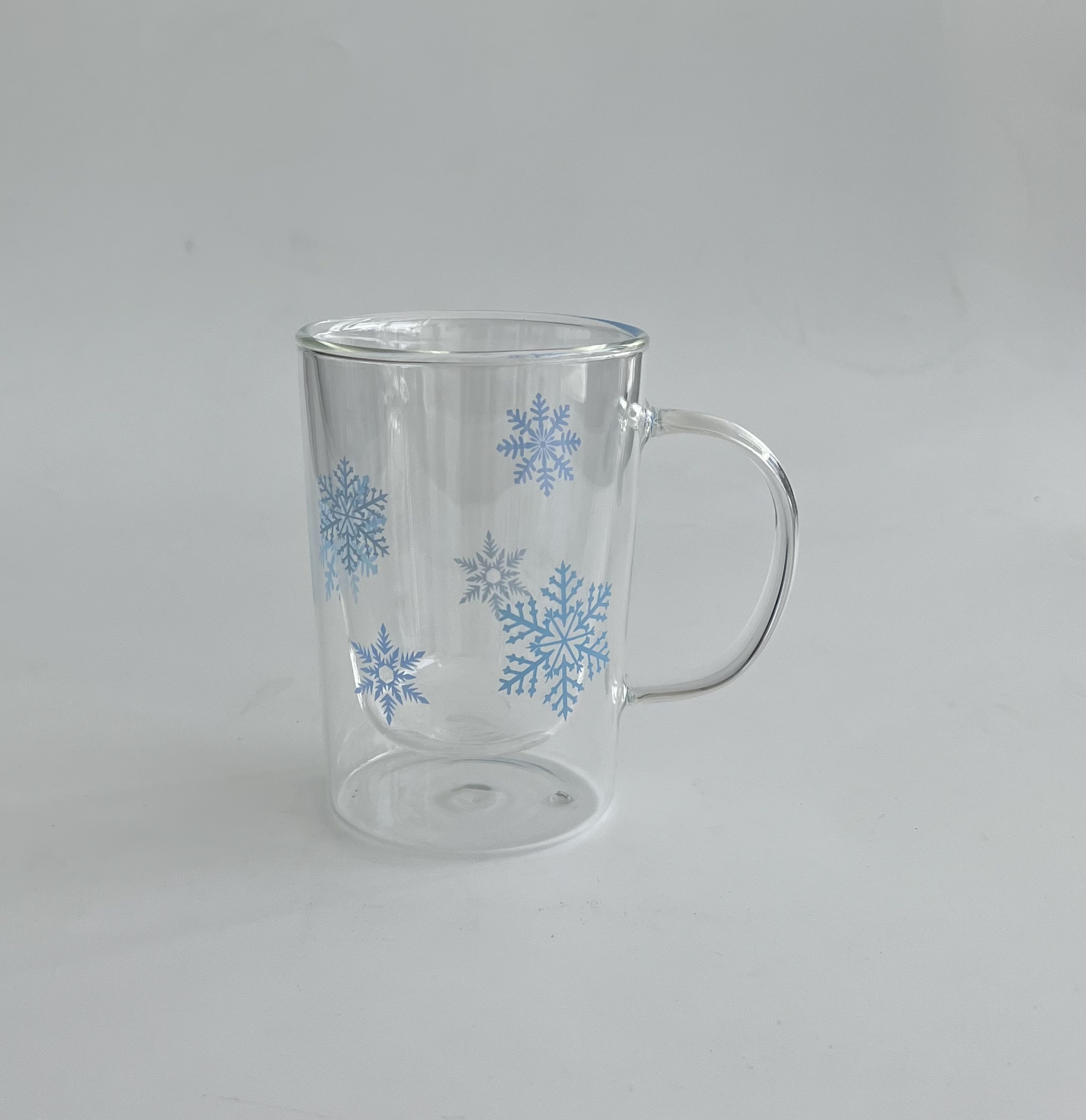 Double wall borosilicate glass