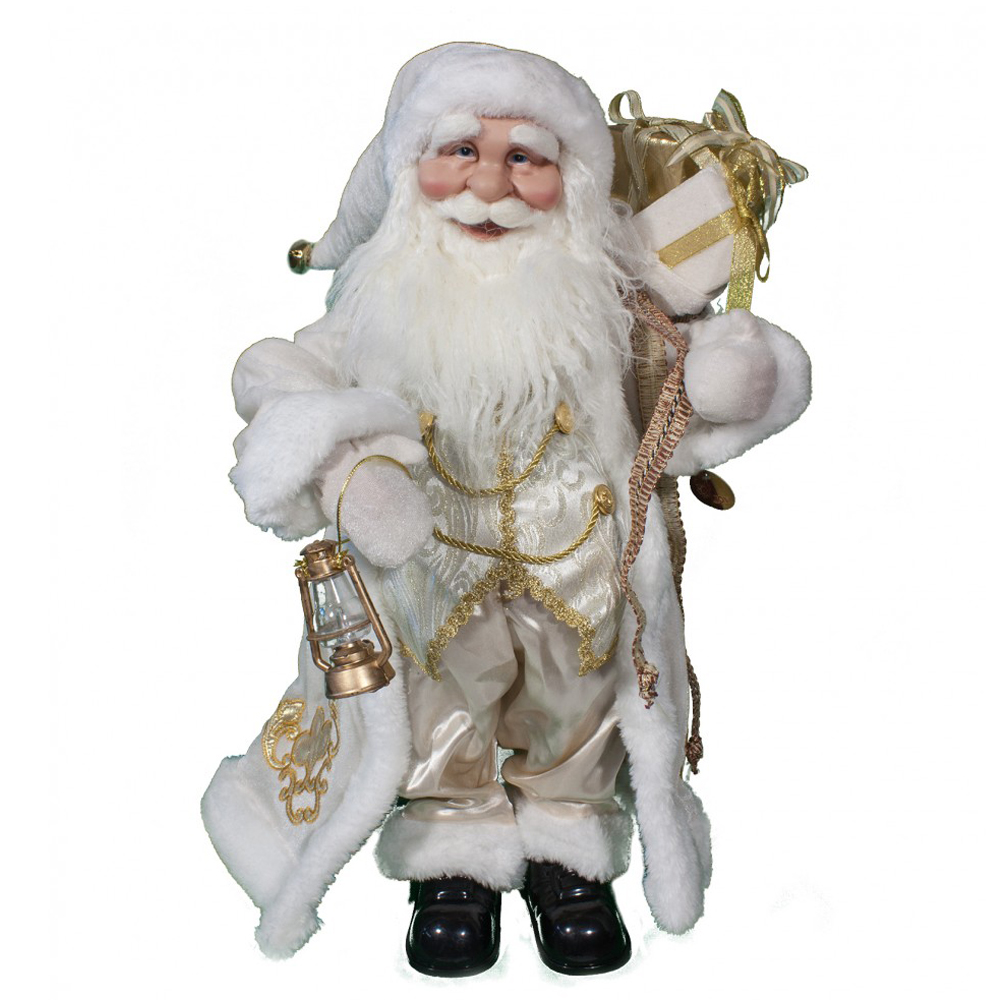 45 cm Christmas santa claus figure gift bag oil lamp ornament for home