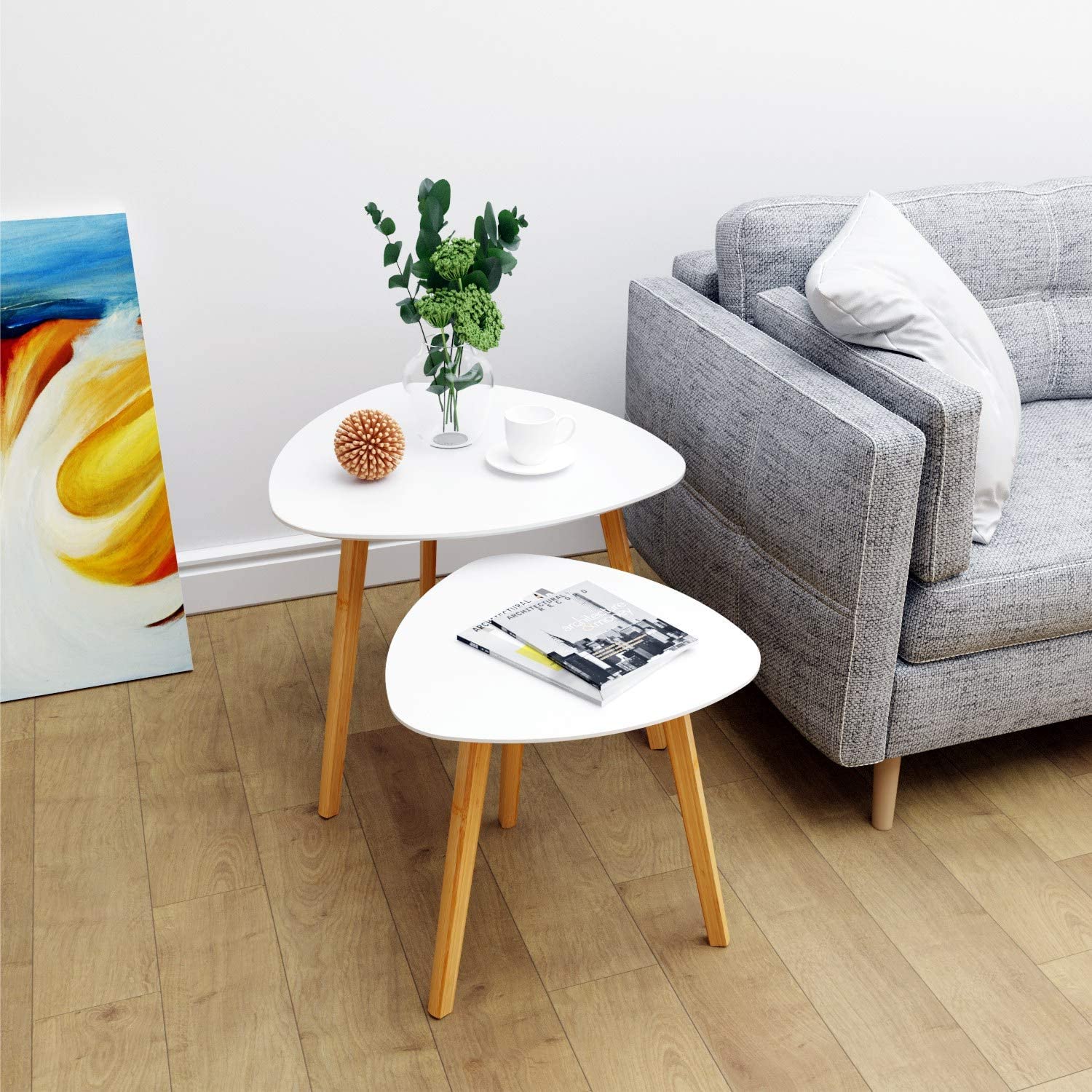 Bamboo nested triangle table