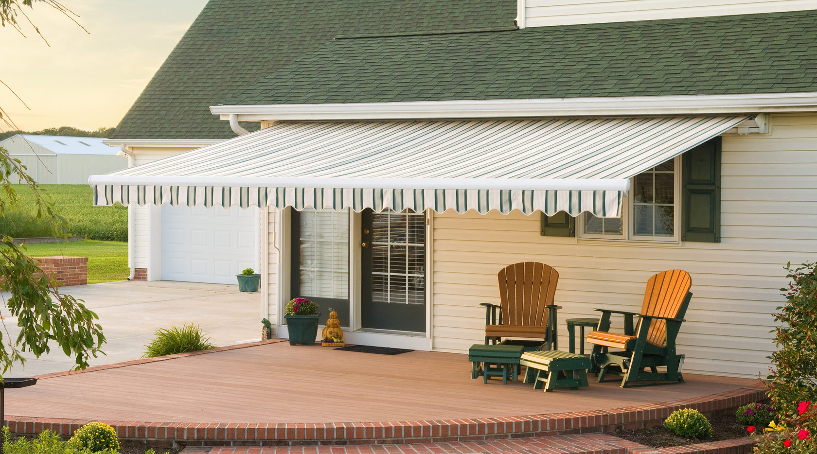 Manual Retractable Awning Outdoor Sun Shade Patio Awnings Canopies House Sunshade Cover