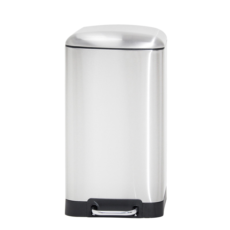 30L hot sale Anti-fingerprint stainless steel trash can kitchen use soft close pedal bin