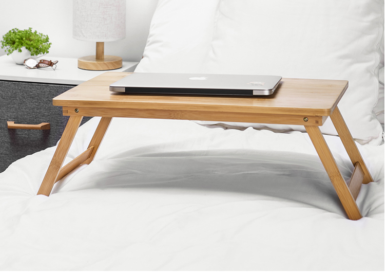 Bamboo notebook table