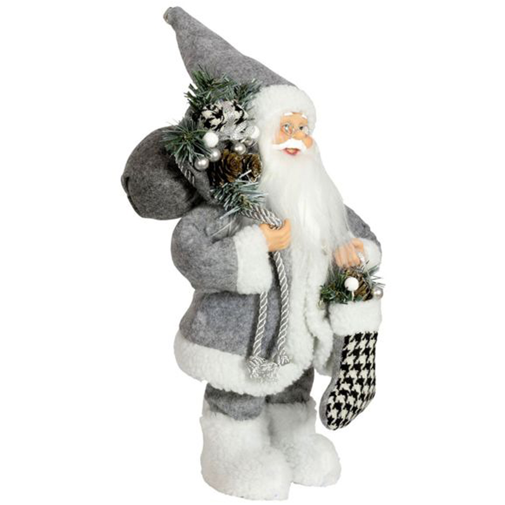 30 cm Standing santa claus figure gift bag christmas stocking ornaments