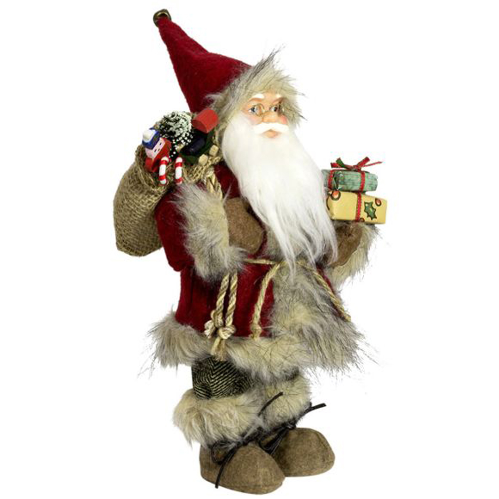 30 cm Christmas santa claus figure doll gift bag ornaments party supplies